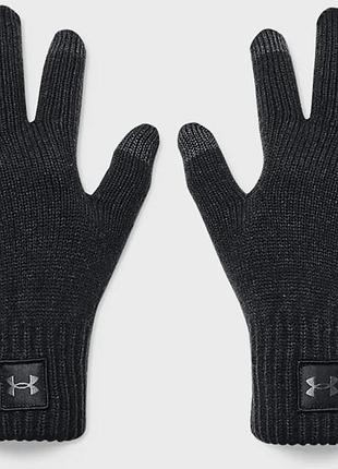 Перчатки under armour акрил l/xl черный серый (713806)