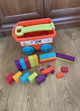 Конструктор дитячий kiddi smart lockblock wagon 6