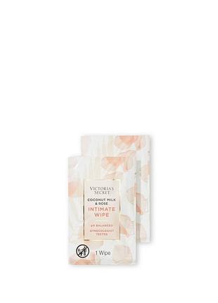 Серветки для інтимної гігієни coconut milk&amp;rose victoria's secret