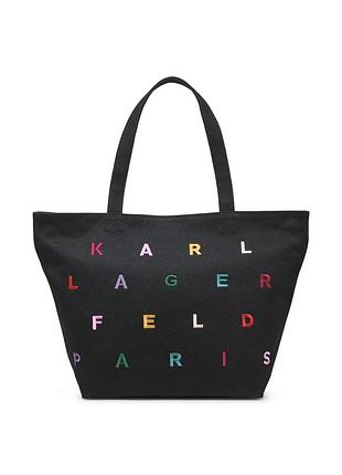 Жіноча сумка-шопер karl lagerfeld paris з нашивками