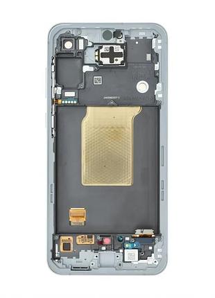 Дисплей samsung lcd 6,4 дюйма синий с сенсором и рамкой service original (668791)