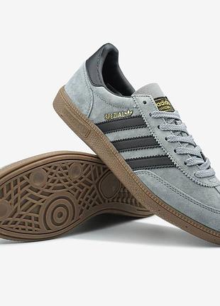 Кроссовки adidas spezial handball grey black арт 1093