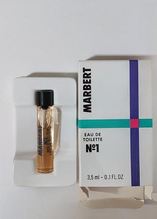 Винтажная миниатюра marbert no 1 eau de toilette 3,5 мл (немежность)