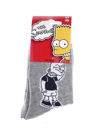 Носки simpson 57% хлопок 31-34 серые детские (715077)