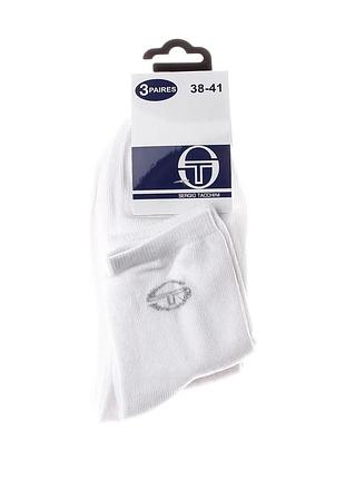 Шкарпетки sergio tacchini 76% бавовна 35-37 білий 3-pack (715536)