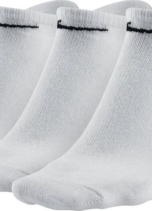 Шкарпетки nike бавовна 42-46 білий унісекс 3 пари (715784)