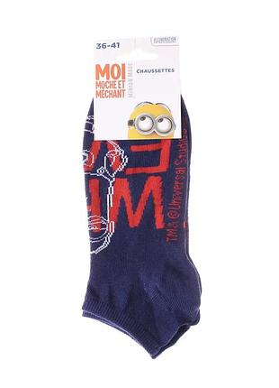 Шкарпетки minions 56% бавовна 36-41 темно-синій (715013)
