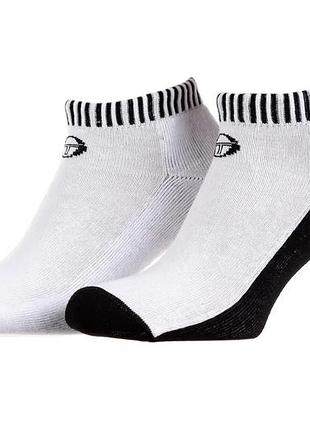Шкарпетки sergio tacchini бавовна 36-40 чорний білий 3-pack (715688)