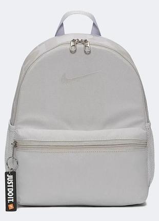 Рюкзак nike поліестер 33x25x13 см сірий дитячий (719197)