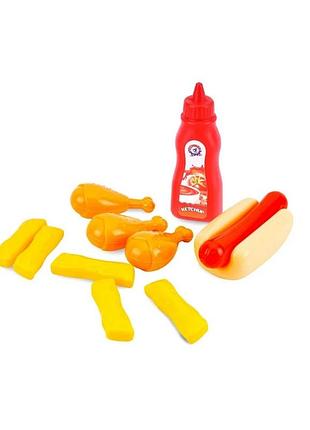 Игровой набор продукты 8768thk 10 предметов пластик разноцветный (815067)