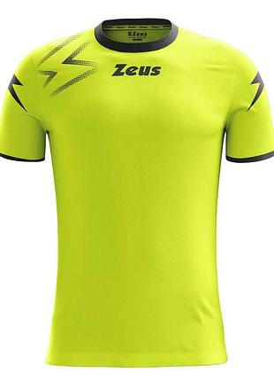 Футболка zeus 100% полиэстер l желтая для футбола мужская (717455)