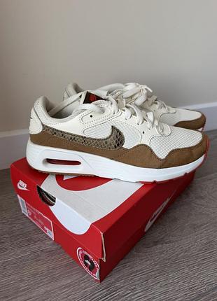 Кросівки nike air жіночі білі, коричневі
