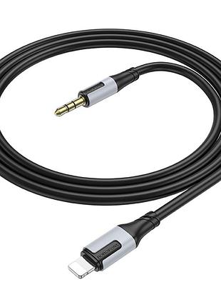 Кабель borofone bl19 dc3.5 (тато) => lighting (тато), круглий, 1м, black, box