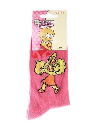 Носки simpson 68% хлопок 35-41 розовые (715006)