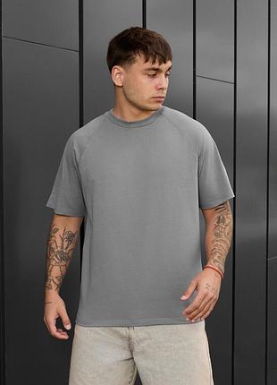 Хлопковая футболка staff reglan gray