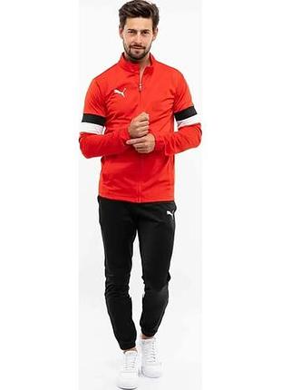 Спортивний костюм puma 100% поліестер l червоний чорний (718624)