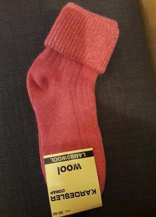 Рожеві меланжеві шкарпетки з вовни ягняти туреччина