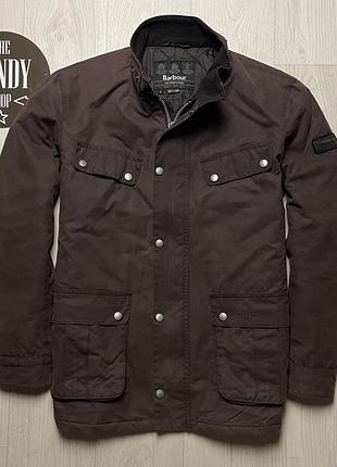 Мужская ваксованая куртка, жакет barbour international wax jacket, размер m-l