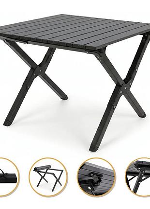 Складаний туристичний стіл prodobro camp m 59х59х38 см сталева труба чорний (817061)