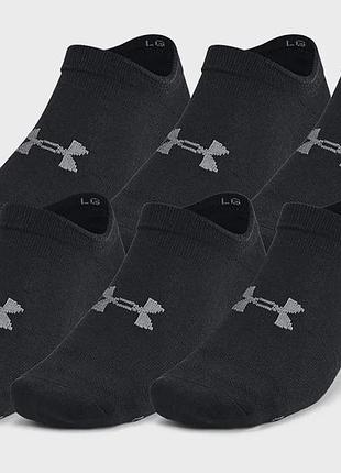 Шкарпетки under armour поліестер xl чорний 6pk (714632)