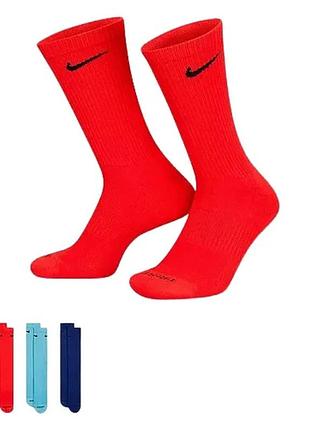 Шкарпетки nike бавовна 38-42 мультиколор 3 пари (715320)