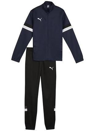 Спортивний костюм puma 100% поліестер 140 см темно-синій чорний для дітей (718633)