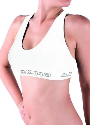 Топ спортивний kappa поліамід l/xl білий (720700)