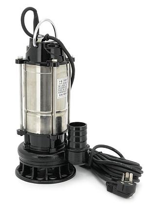 Погружающий насос, 550w, 220v, до 6 м3/ч, подъем до 9 м, 40 мм, нержавеющая сталь, 400х180х180мм, 6.1 кг + переходник