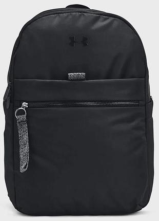 Рюкзак under armour 100% поліестер 28х40,5х15 см чорний жіночий (721071)