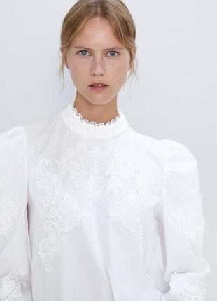 Вышиванка женская белая zara s