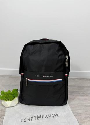 Рюкзак tommy hilfiger мужской черный | стильный городской рюкзак для учебы, работы и путешествий | рюкзак томми хилфигер