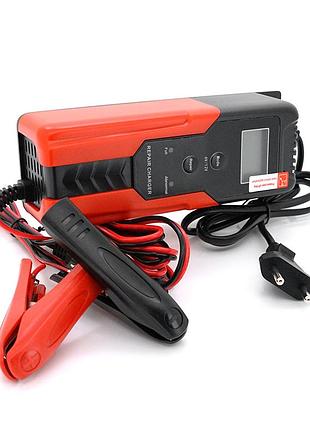 Автоматичне зу для акумулятора r12, 6v/12v, 100-240v, 2-4а, lcd, клеми (agm/gel/lead), 172x62x50mm