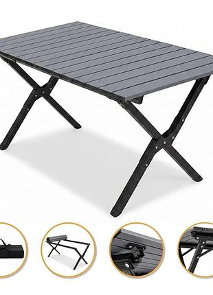 Розкладний туристичний стіл prodobro camp black l 88x59x41 см сталь, пластик, 7,2 кг (817089)