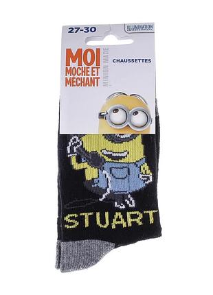 Носки minion черные для мальчиков 27-30 хлопок (819260)