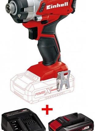 Набор ударная отвертка einhell te-ci 18 li solo + зарядное устройство и аккумулятор 18v 2,5 ah mik26