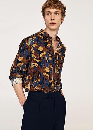 Сорочка з осіннім листям l zara
