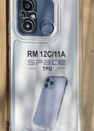 Прозрачный чехол space tpu для redmi 12c / poco c51 / redmi 11a