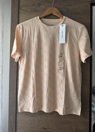 Нова жіноча футболка calvin klein allover monogram logo t-shirt (оригінал)