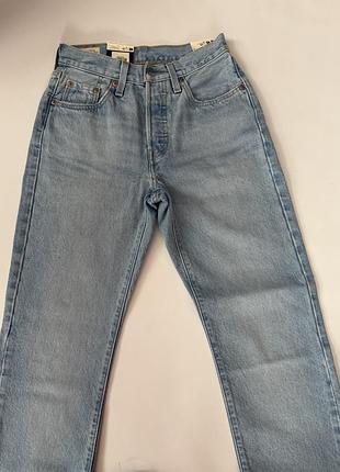 Джинси жіночі блакитні levi’s levis 501 original