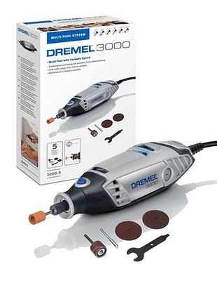 Многофункциональный инструмент (гравер) dremel 3000 - 5: 130 вт, 5 насадок, 33.000 об/мин. (f0133000jx) mik26