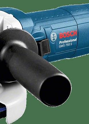 Маленька болгарка з регулюванням обертів (кутова шліувальна машина) bosch gws 750 s : 750 вт, 125мм круг кшм (0601394121) mik26