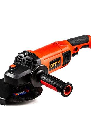 Мощная угловая шлифмашина gtm ag230/2300hd с плавным пуском : 2300вт, диск 230мм (2892) mik26