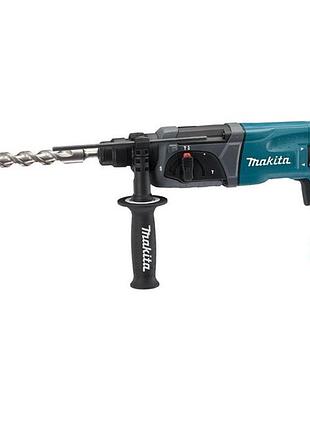 Професійний перфоратор makita hr 2470 : sds-plus, 780 вт, 2.4 дж, 4500уд./хв., кейс mik26