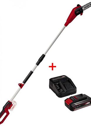 Потужний висоторіз акумуляторний (ланцюговий штанговий гілкоріз) einhell gc-lc 18/20 li t-solo + 2.5ah акум і зарядка (3410581)