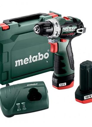 Акумуляторний шурупокрут metabo powermaxx bs bl, 12 v / 2.0 ah mik26