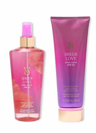 Набір для тіла sheer love victoria's secret міст і лосьйон