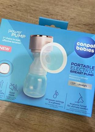 Молоковідсмоктувач canpol babies 20/107 powerpump портативний електричний