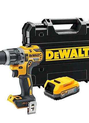 Профессиональная ударная дрель-шуруповерт аккумуляторная dewalt dcd796e1t : с акб 18v 1.7ah, 70нм (dcd796e1t) mik26