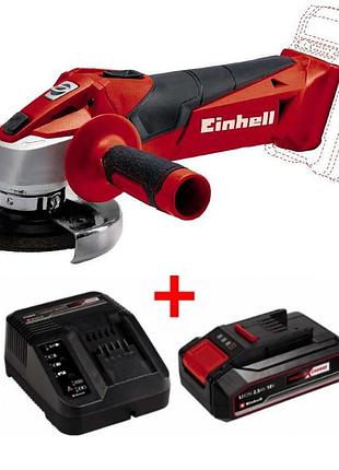 Угловая шлифмашина einhell te-ag 18/115 li solo : + аккум li-ion 18 в + , 8500 об/мин mik26