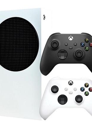 Набір консоль microsoft xbox series s 512gb white б/у + геймпад бездротовий black